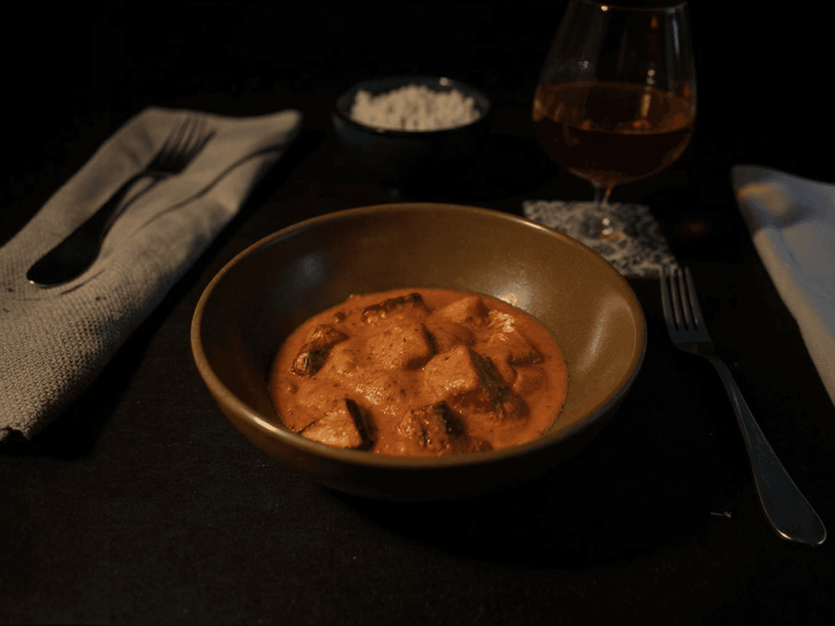 AI enhanced food photo with professional lighting and styling
